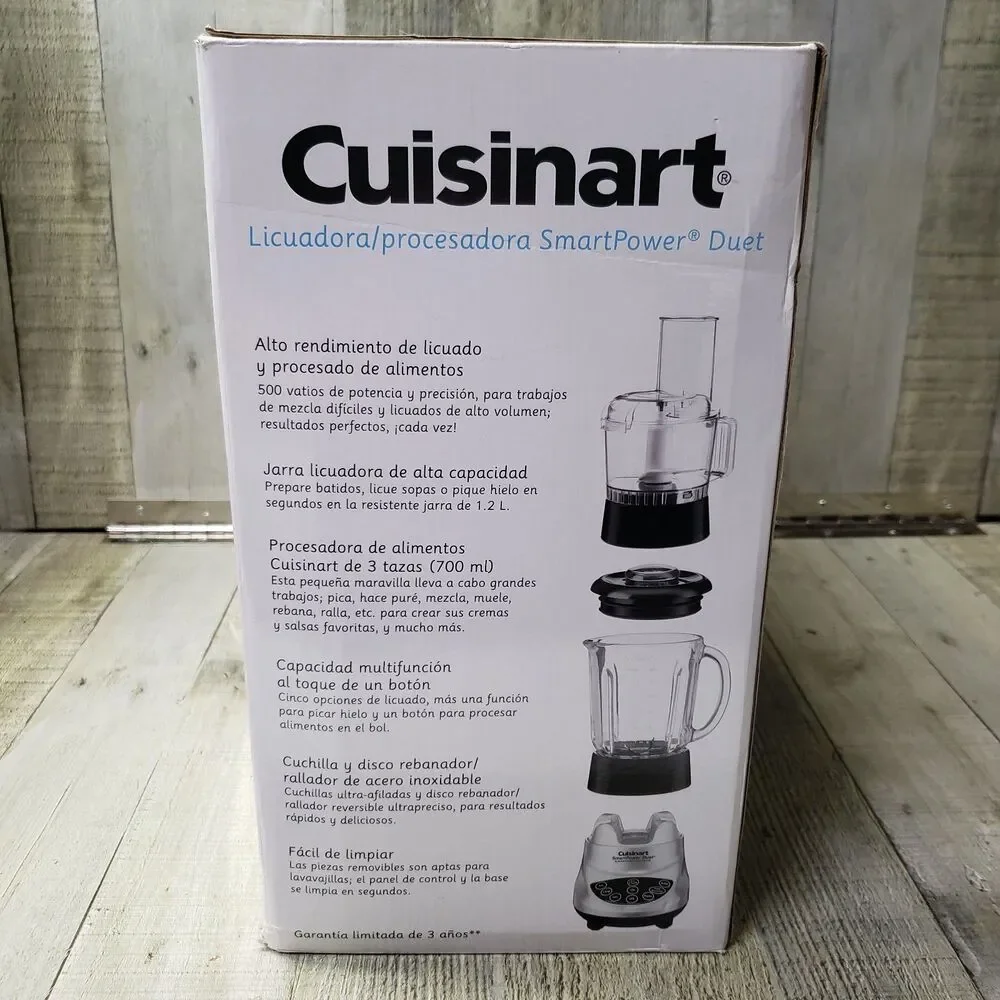 Cuisinart Smart Power Duet Blender Food Processor BFP-603 New In Box